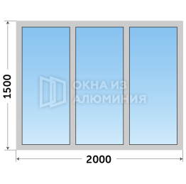 Алюминиевое окно Шуко AL-1003